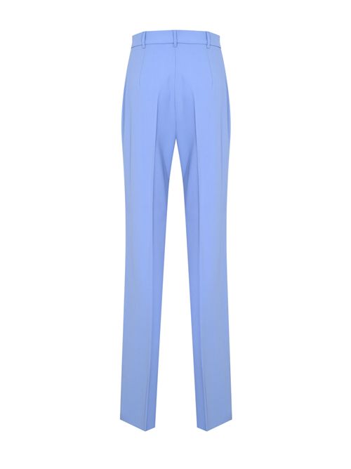 Pantalone MSTQUASAR in lana crepe satin Azzurro MAX MARA STUDIO | 2616131041600011